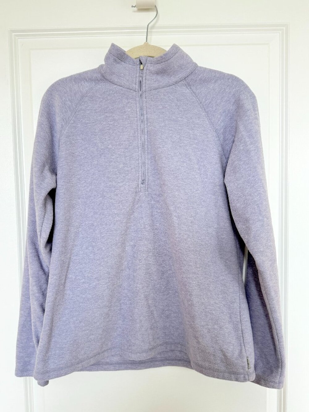 Eddie Bauer - Lilac Purple - Quarter Zip Fleece Pullover Sweater - Fits like S/M